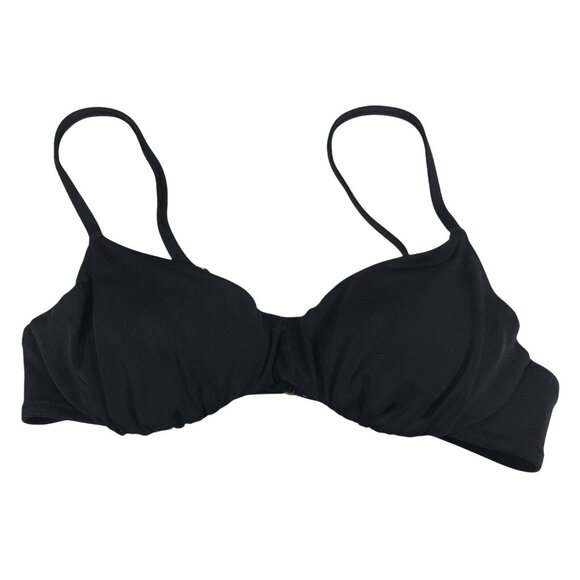Shade And Shore Womens Size 32B Swim Top Adjustable Straps Black New Without Tag - Picture 1 of 10